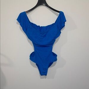Laundry by Design Bright Blue One-Piece Swimsuit